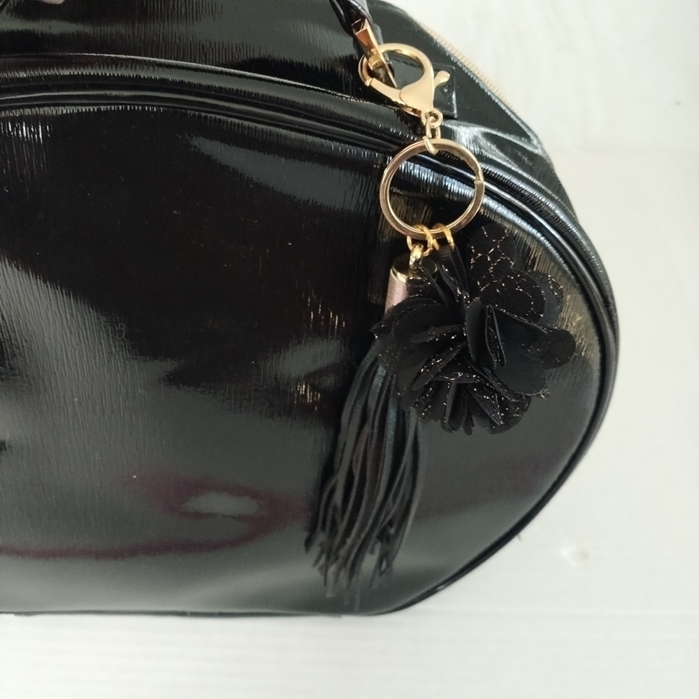 Lancome Faux Black Leather Train Make-up Travel Case - Picture 8 of 12